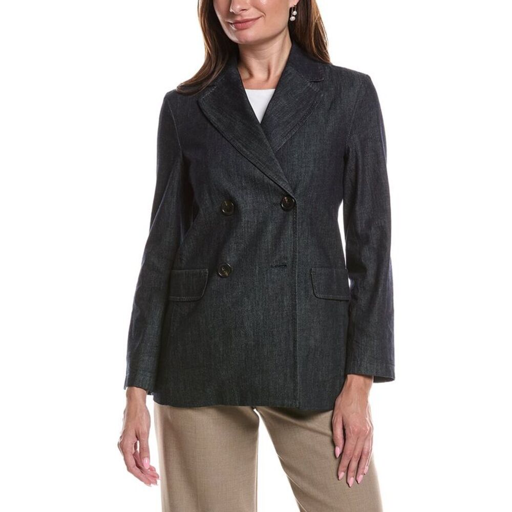 Max Mara Womens Sara Jacket, Blue